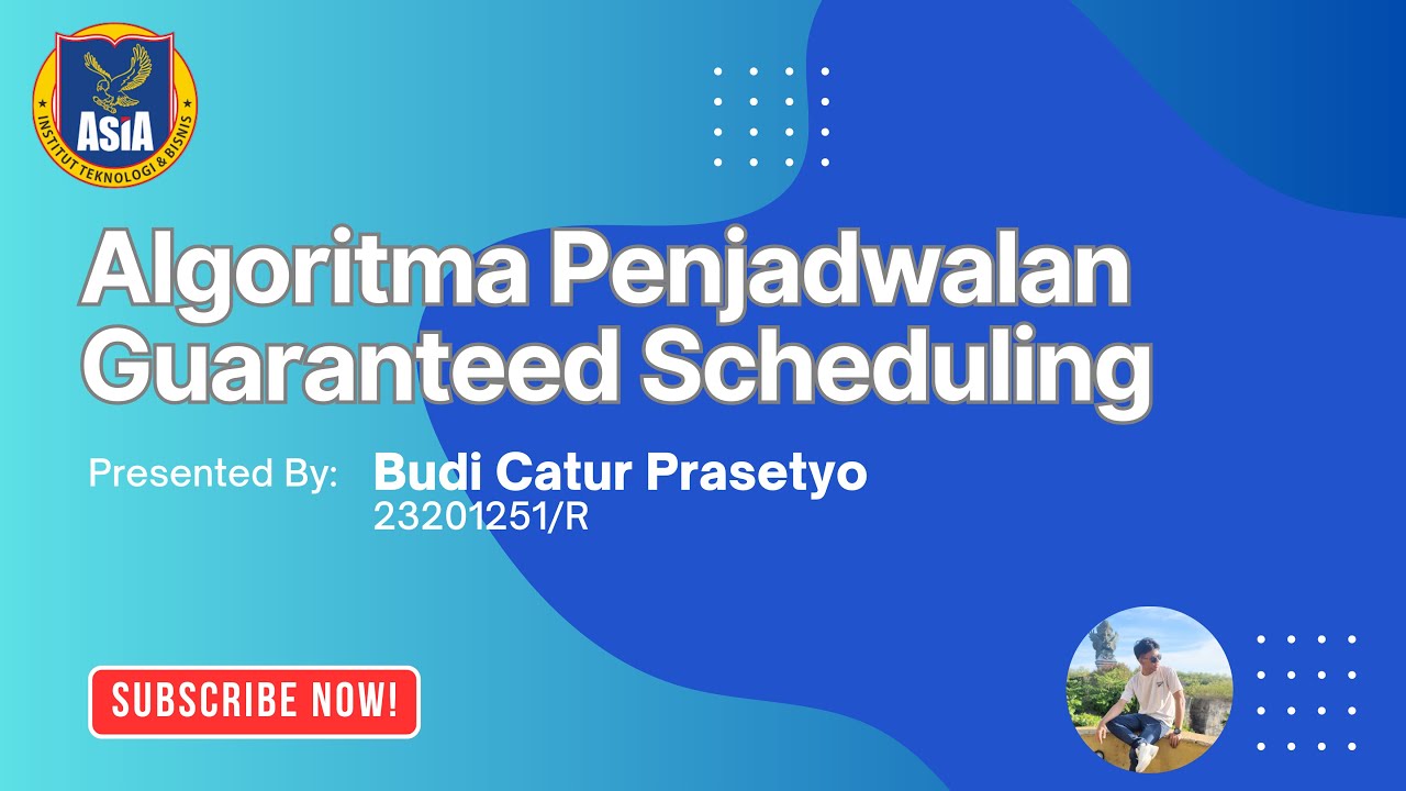 Guaranteed Scheduling Algorithm Algoritma Penjadwalan Guaranteed Scheduling - YouTube