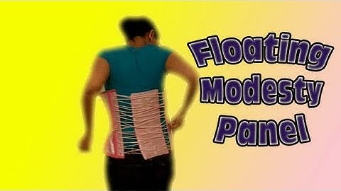 Corset Making: Stiffened Floating Modesty Panel | Lucy