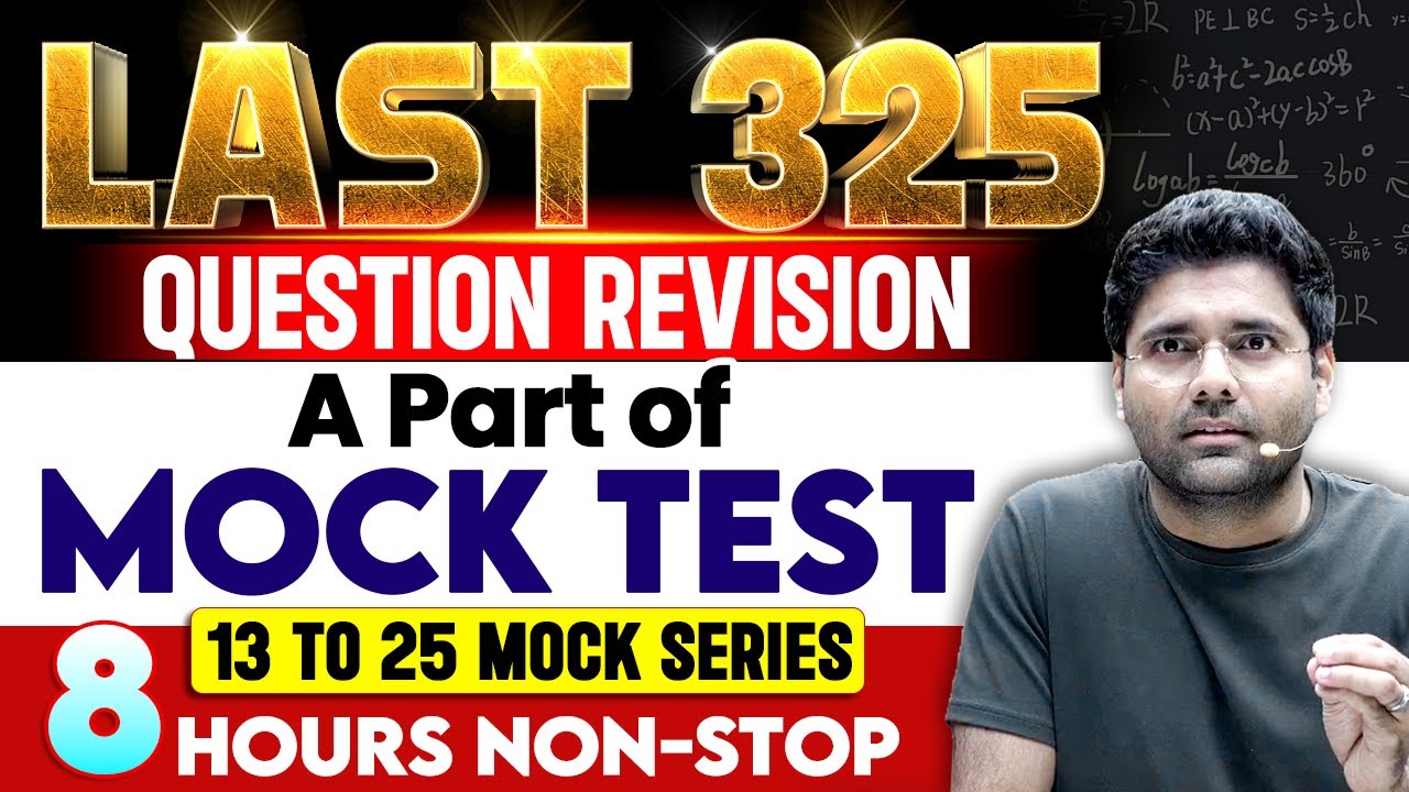 SSC CGL 2024 | MOCK TEST | MOST EXPECTED QUESTIONS | Last Revision 325 ...