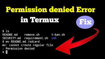 How to Fix Permission denied Error in Termux