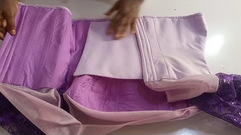 How to make a modesty panel for corset.