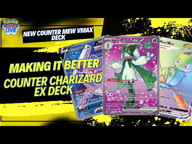 DECK MEW-VMAX VERSÃO 2.0 : COUNTER PARA CHARIZARD E ROARING MOON