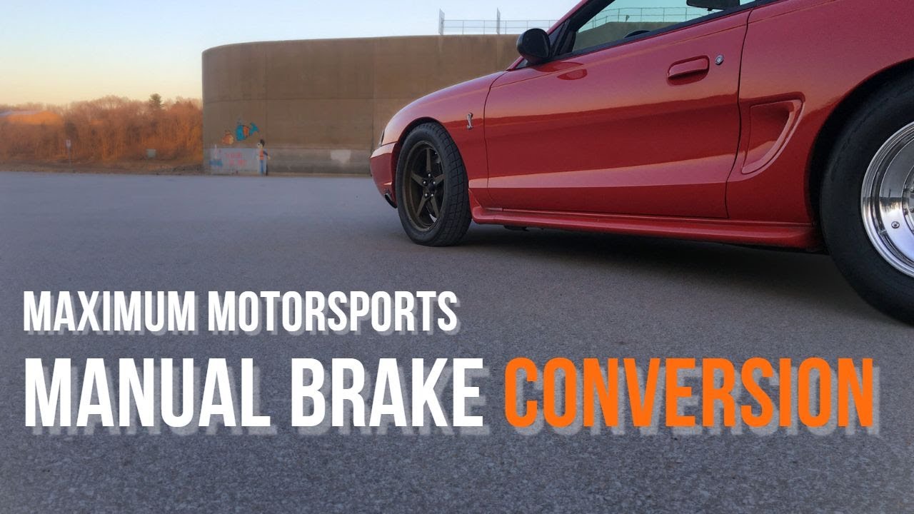 Mustang manual brake conversion, 7993 and 9404 Mustang Racing brakes