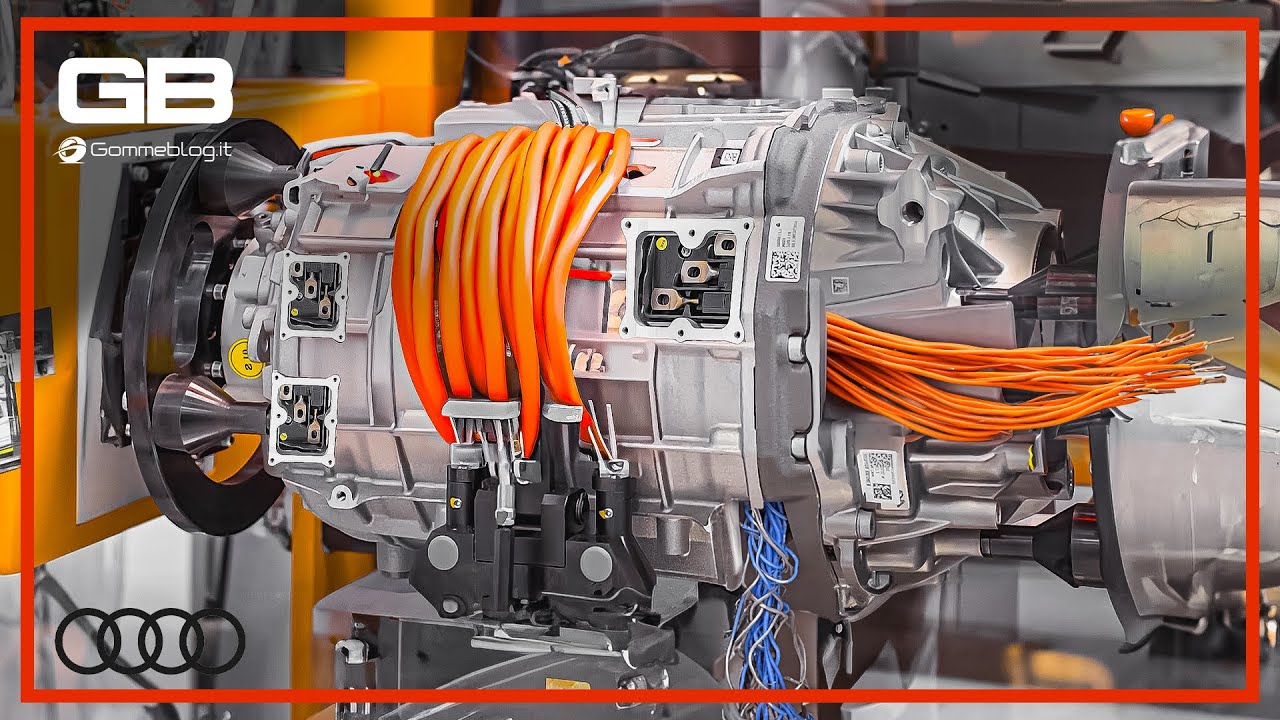 Audi ELECTRIC Motor vs 4 CYLINDER Engine Car PRODUCTION YouTube