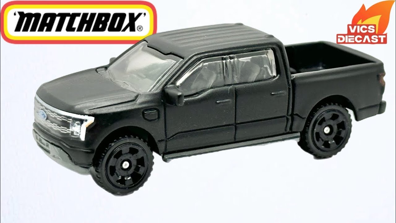 2022 Ford Lightning Die-cast Model Matchbox 2022 Ford F-150 Lightning Diecast Car - 20/100 Series, Silver (2023) Matchbox Ford F-150 Lightning Diecast
