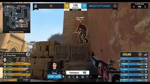 insane iq 200 hampus with smoke BIG vs Ninjas in Pyjamas