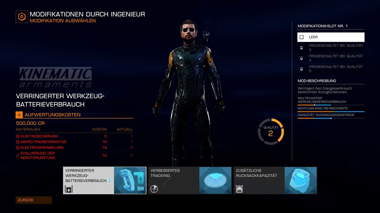 Elite Dangerous Odyssey Engineer Weapon and Suit YouTube