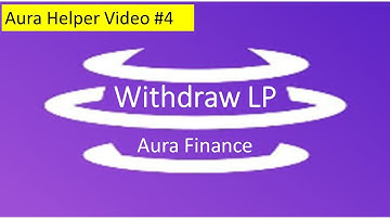 Aura Finance Helper Series 4 - Withdrawing from a Liquidity Pool