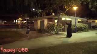 Scary Flying Ghost Prank