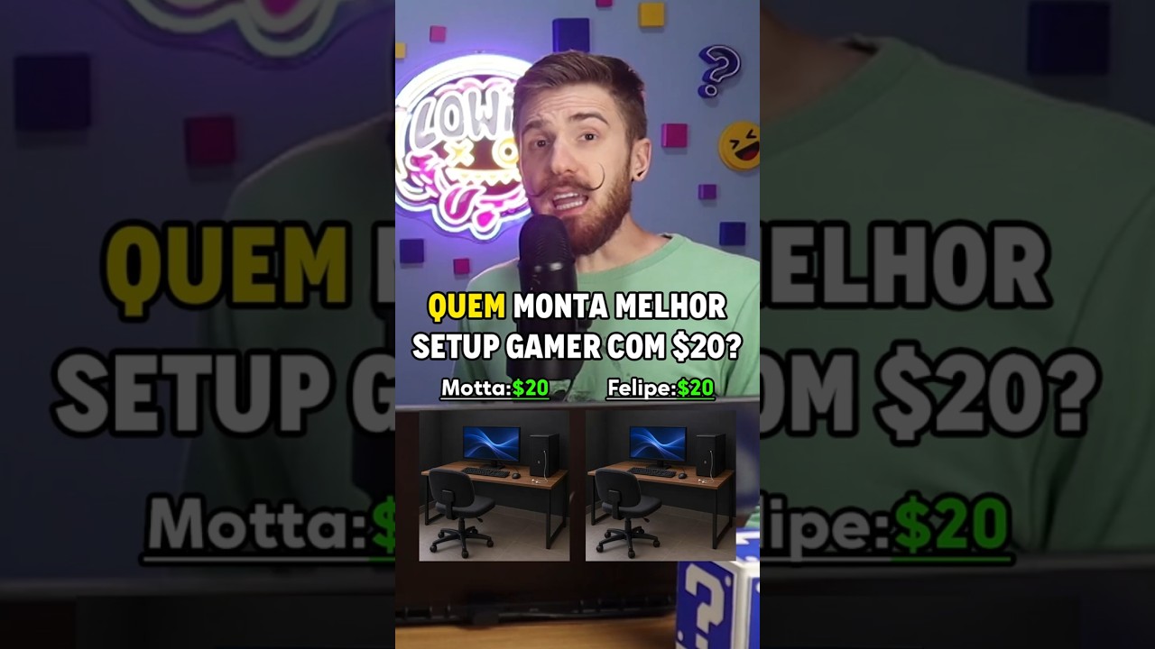 Quem Monta o Melhor SETUP GAMER com $20?