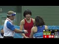2020年天皇杯全日本選手権　W53kg級　決勝戦　藤波朱理（赤＝三重・いなべ総合学園高）○［6-0］●入江ななみ（ミキハウス）