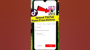 tiktok video gallery se upload kaise kare | how to upload tiktok video #shorts #youtubeshorts