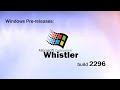 Windows Pre-releases: Windows Whistler (XP) build 2296