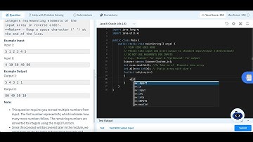 Printing Array in Reverse Order
