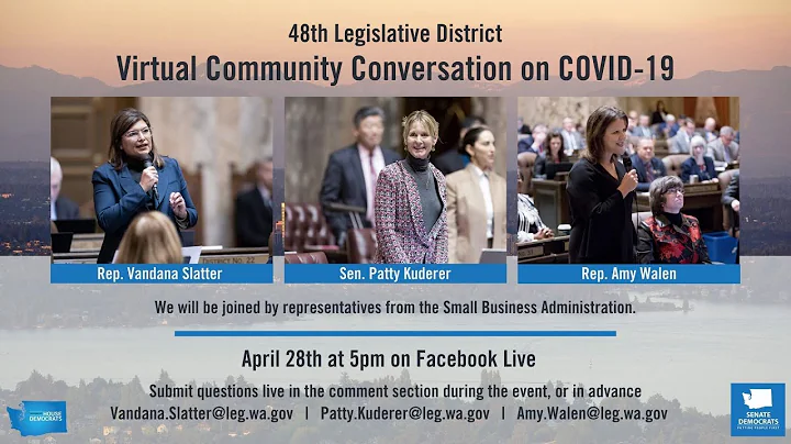 48th LD Virtual Community Conversation | April 28, 2020 Facebook Live | Kuderer, Slatter & Walen