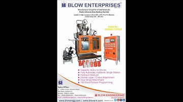 5 Ltrs. Double Layer & View Strip with 100 point parison programming Extrusion Blow Molding Machine.