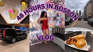 VLOG - 48 HOUR TRIP IN BOSTON + ROADTRIP + BIRTHDAY DINNER + REALISTIC DAY IN MY LIFE