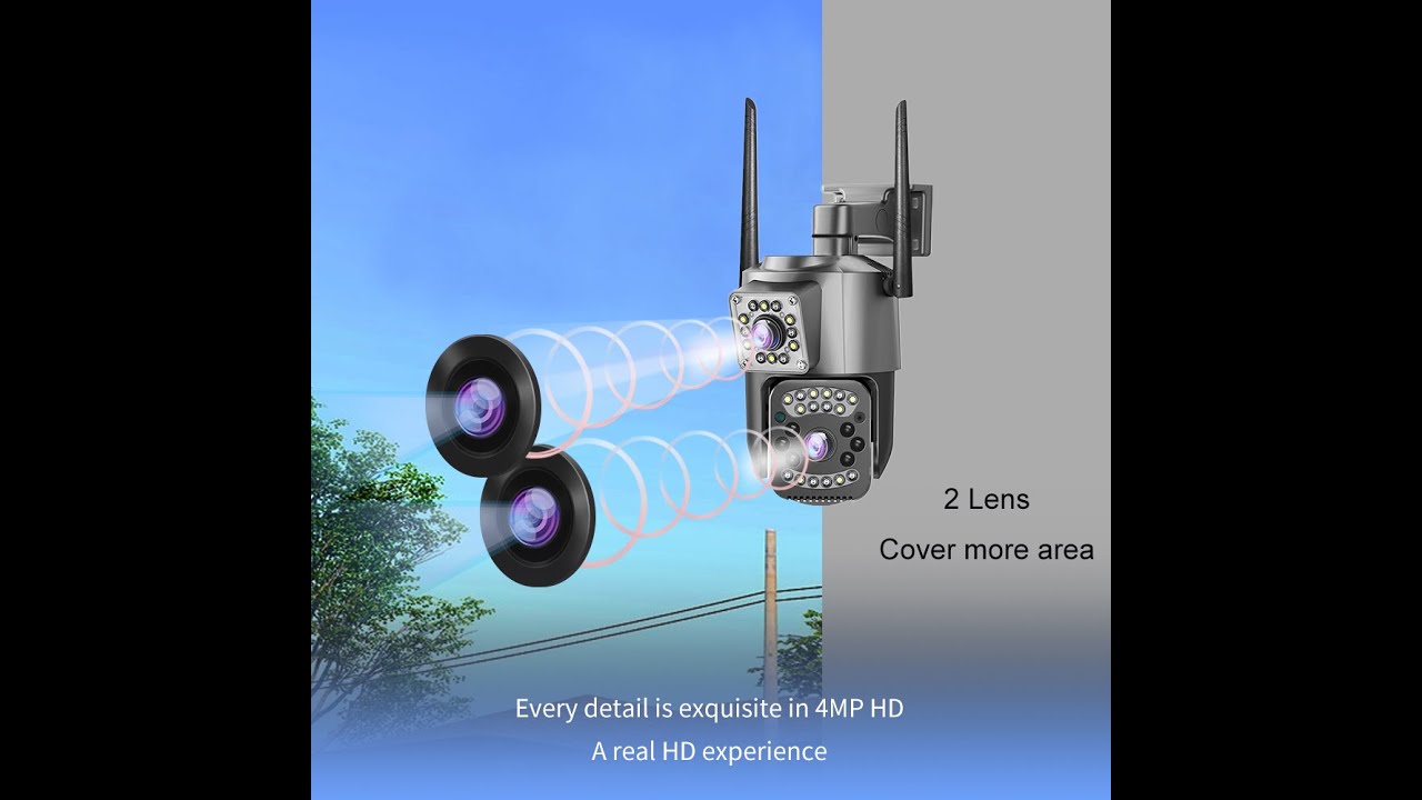 V380 Pro dual lens 4g sim camera unboxing - YouTube