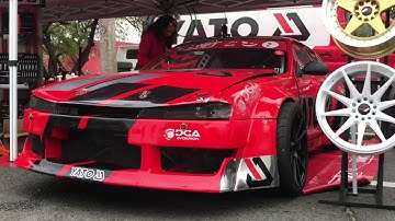 PORSCHE V8 ENGINE NISSAN SILVIA S14 DRIFTING - BUSE TRAIAN | Nagybánya Drift 2018 |