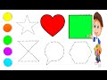 Shapes Song Draw color for Kids | Learn Shapes Name Drwaing for Kids, Toddlers Learning Preschool 