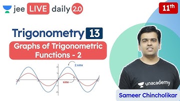 JEE: Trigonometry L13 | Graphs of Trigonometric Functions | Unacademy JEE | JEE Maths | Sameer Sir
