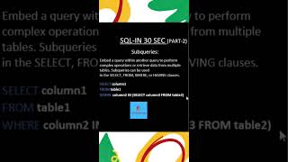 😱🔥SQL Subquery 😳#powerbi #dataanalyst #sql