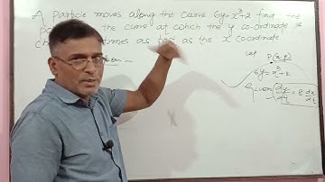P-334.A particle moves along the curve 6y=x³+2. Find the points on the curve at which, dy/dt=8•dx/dt