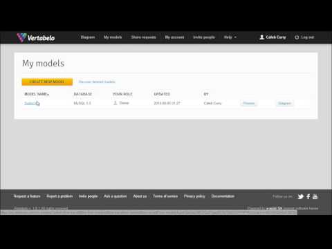 Introduction to Vertabelo Database Design Web App