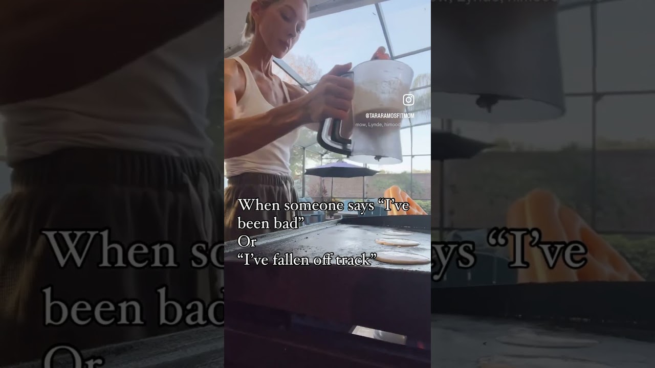 Have you ever said “I’ve fallen off track” or “I ate bad?” 