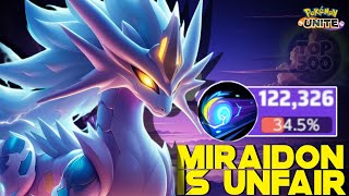 Miraidon Helps me to Reach Global Top 500 with Unlimited Electro Drift in Solo Q 😲 | Pokemon Unite