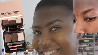 HOW TO:  BEGINNER FRIENDLY BROW TUTORIAL\ REVOLUTION Brow Sculpt Kit Dark /BROW TUTORIAL