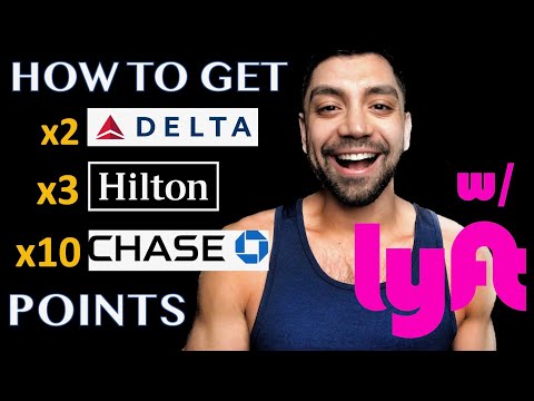 TRIPLE DIP POINTS: How to get Delta, Hilton, and Chase Points w/ LYFT | Michael Mak