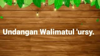 undangan walimatul ursy undangan walimatul ursy