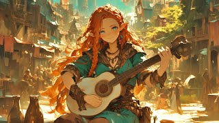 Relaxing Medieval Music - Fantasy Bard Ambience, Beautiful D&D Music, Cherry Blossom Bard