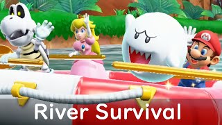 Super Mario Party River Survival - Boo with Dry Bones Mario and Peach