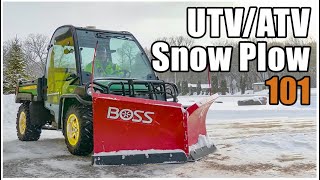 How to Snowplow with an ATV | Snow Plowing 101