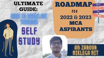 NIMCET 2022/2023 Self Study Strategy Roadmap| Complete Study Tips | Ab niklega NIMCET | One Stop MCA