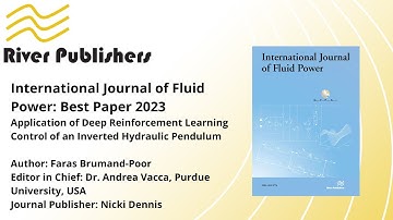 Best Paper 2023 Award - International Journal of Fluid Power