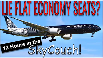 Flying Air New Zealand’s LIE FLAT Economy SKYCOUCH for 12 Hours from Auckland to San Francisco