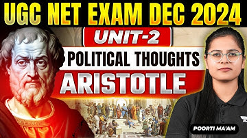Aristotle-1 | UGC NET Political Science December 2024 🔥 Unit-2 Political Thoughts | By Poorti Ma