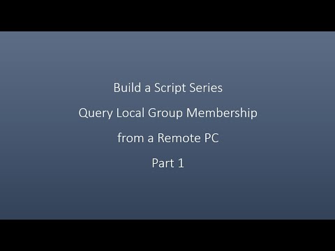 Build a Script