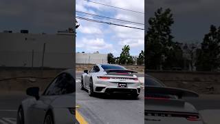 Porsche 911 Turbo S 992 with titanium exhaust