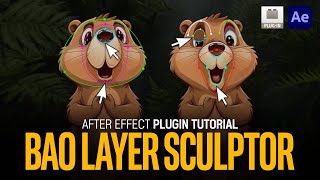 After Effects Plugin BAO Layer Sculptor Open Eyes And Mouth Tutorial