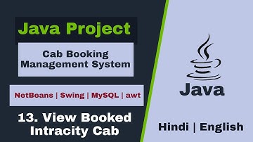 13 - Cab booking management system in java | View Booked Intracity Cab | NetBeans MySQL Database