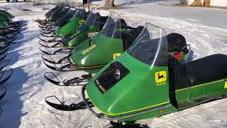 John Deere snowmobiles walk by and description of each model