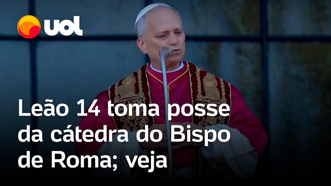Papa Leão 14 toma posse como bispo de Roma na basílica de São João de Latrão; veja vídeo