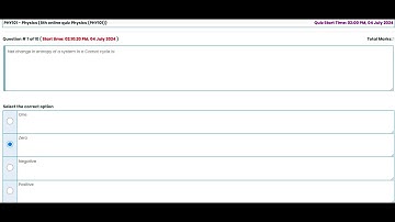 Phy 101 quiz 5| Spring 2024