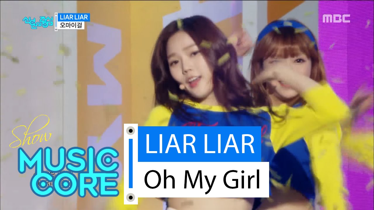 [HOT] Oh My Girl - LIAR LIAR, 오마이걸 - 라이어 라이어 Show Music core 20160409