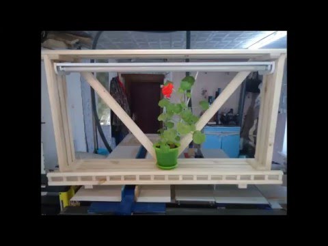 Полочка для цветов с подсветкой!!!Shelf for color lighting.