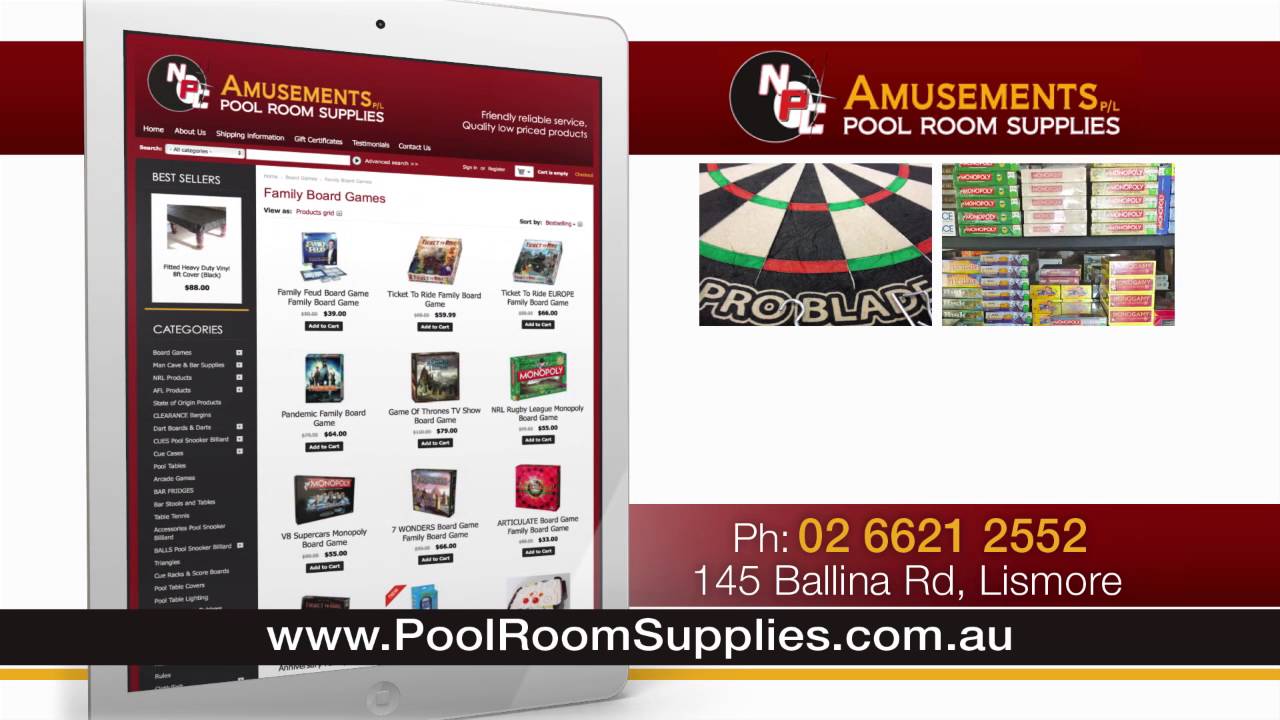 Pool Room Supplies Lismore YouTube